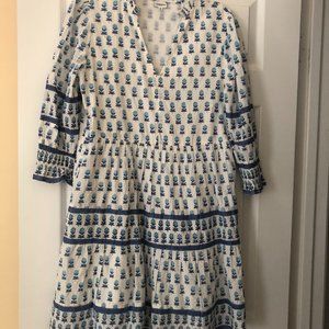 Charlee 100% Cotton Dress, Size Small, Made in India